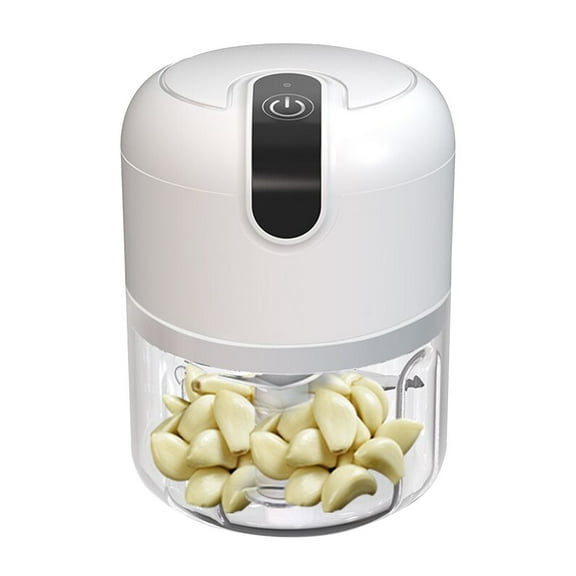 Fufafayo under $5 Electric Garlic Press, Electric Garlic Chopper, Mini Food Processor, USB Rechargeable, for Onions, Vegetables, Nuts, Herbs, Easy to Clean, Portable for Kitchen, Camping, Travel
