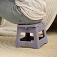 thumbnail image 1 of Fufafayo under $5 Folding Step Stools, Portable Foldable Step Stool, Plastic Small Collapsible Stepping Stools with Handle for Kitchen Bathroom, 7.8x6.5x7.8Inch, 1 of 6