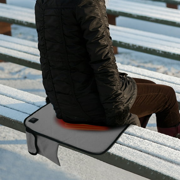 Fufafayo under $5 Heating Seat Cushion, Portable Heated Car Seat Cover, USB Powered Warming Pad with 3 Temperatures, Outdoor Heating for Fishing Hunting Camping