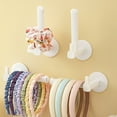 thumbnail image 1 of Fufafayo under $5 Heavy Duty Adhesive Curtain Tieback Hooks Versatile Wall Mounted Hooks for Curtains Hairband Holder No Drilling Required Color for Home Organization, 1 of 9