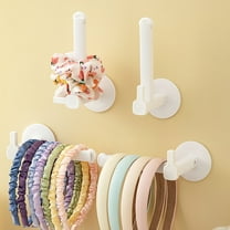 Fufafayo under $5 Heavy Duty Adhesive Curtain Tieback Hooks Versatile Wall Mounted Hooks for Curtains Hairband Holder No Drilling Required Color for Home Organization