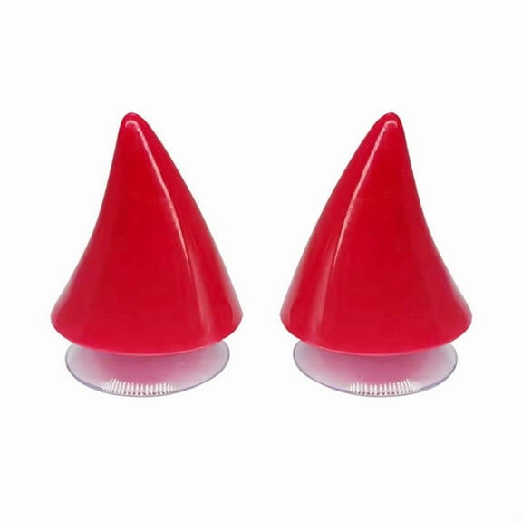 Fufafayo under $5 Helmet Devil Horns, Helmet Horn Accessories, Devil Horn Suction Cup Decals for Helmet, Personality Helmet Decor for Motorcycle, Bike, Costume Party, Halloween, Role Play