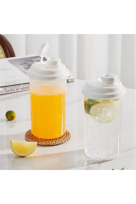 under $5 Infuser Water Bottle, Plastic Pitcher, 1L Fruit Infuser Water Bottle, with Lid and Strainer, for Iced Tea, Lemonade, Cold Brew, Refrigerator Use, Shatterproof Design, Wide Mouth
