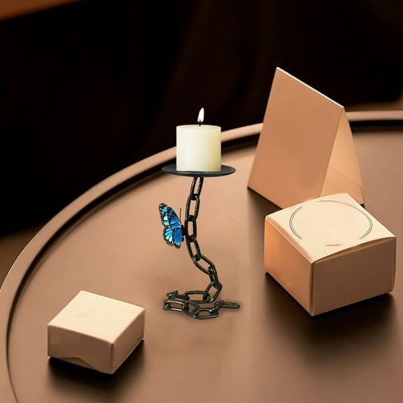 Fufafayo under $5 Iron Candle Holder, Candle Cups Home Romantic Dining Table Special Ornaments, Living Room Iron Candle Holders for Table, Mantel, Wedding, Dinner Party Ambiance