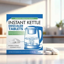 Fufafayo under $5 Kettle Descaler, Kettle Descaler, Instant Limescale Remover Tablets for Electric Kettles, Coffee Makers, Water Dispensers, Shower Heads, Efficient Cleaning, Easy to Use
