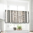 thumbnail image 1 of Fufafayo under $5 Kitchen Curtains, Window Valance Curtains, Light Blocking Short Curtain Panels, Rod Pocket Curtains for Small Window, Bathroom, Basement, 1 of 7