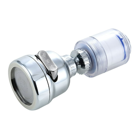 Fufafayo under $5 Kitchen Faucet Filter, Pressurized Faucet Filter, Splash Proof Kitchen Tap Nozzle, Water Saving Aerator, with 3 Spray Modes, Built in Water Purifier, 360 Degree Rotation