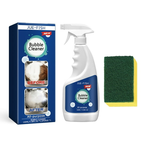 Fufafayo under $5 Kitchen Foam Cleaner, Kitchen Foam Cleaner, Multipurpose Degreaser Spray, 100ml All-Purpose Cleaner, for Grease Busting, Stove Cleaning, Countertop Shine, Quick Rinse Formula