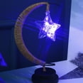 thumbnail image 1 of Fufafayo under $5 LED Decorative Light, Star Moon Wrought Iron Night Light, Color Changing Battery Operated Lamp, Warm Ambient Lighting for Bedroom, Nursery, Home Decor, 1 of 3