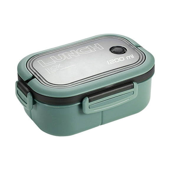 Fufafayo under $5 Lunch Boxes, Double Layer Bento Containers for Meals, Divided Compartment Food Storage Boxes, Microwave Safe Portable Meal Prep Containers