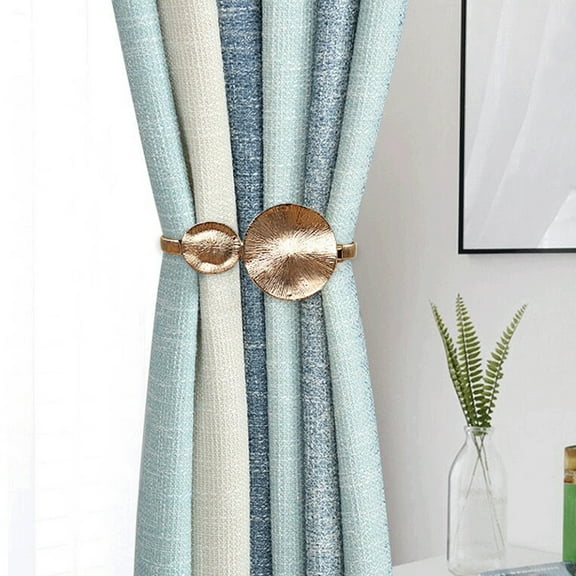 Fufafayo under $5 Magnetic Curtain Tiebacks, Curtain Tiebacks Buckles Holdbacks Holders Hooks Clip for Home Bedroom Office Decorative Curtain, Strong Magnetic Curtain Buckles for Decor