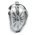 thumbnail image 1 of Fufafayo under $5 Melting Wall Clock, Wall Clock with Twisted Roman Numeral Design, Mute Melting Clock for Living Room and Bedroom, Unique Decor Clock for Desk and Shelf, 1 of 1