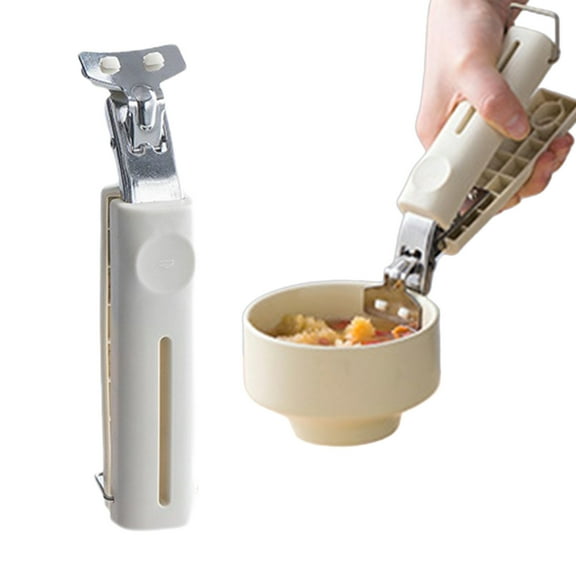 Fufafayo under $5 Microwave Bowl Lifter, Hot Plate Grabber, Kitchen Utensil Tongs, Stainless Steel Clamps, Food Safe Tool, Oven Safe Handle, Cooking Assistance Tool, Kitchen Safety Gadget