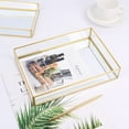 thumbnail image 1 of Fufafayo under $5 Mirror Tray Organizer, Mirror Tray, Vanity Tray for Perfume, Decorative Dresser Tray, Makeup Organizer Tray, Bathroom Counter Tray, Bedroom Dresser, Vanity Table, Gift, 1 of 3