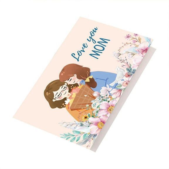 Fufafayo under $5 Mother's Day Card, Mother's Day Greeting Card, Creative Message Card with Blessings, Blank Inside Card for Thank You Birthday, Handwritten Note, Gift Enclosure, Wedding Shower