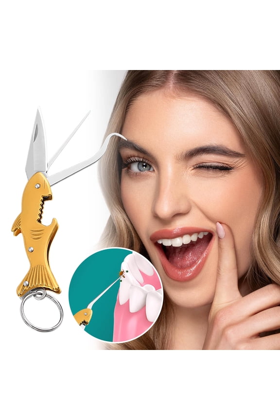 under $5 Multifunctional Keychain Tool, Multitool Keychain, Stainless Steel Toothpick Bottle Opener, Foldable Pocket Tool with Knife, Camping Hiking Travel Emergency Utility Tool