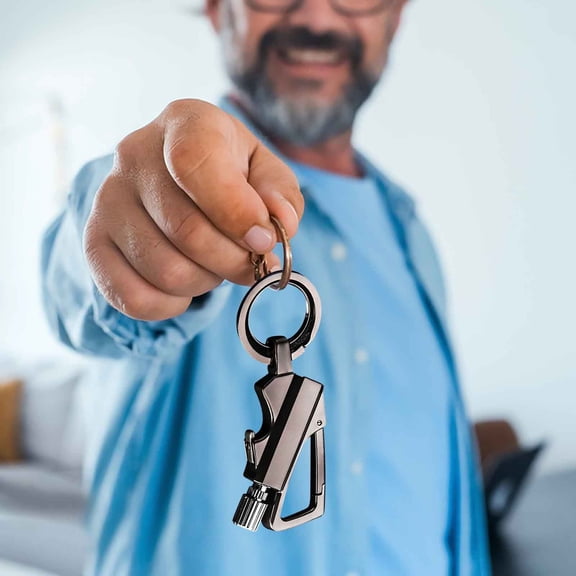 Fufafayo under $5 Multifunctional Lighter, Kerosene Match with Bottle Opener, Portable Outdoor Fire Starter, Keychain Tool for Camping Hiking Emergency