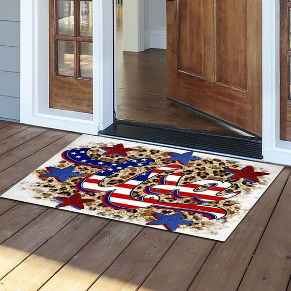 Fufafayo under $5 Non-Slip Floor Mat, Funny Letter Doormat, Non-Slip Front Door Mat with Strong Rubber Back, Absorbent Floor Rug for Porch and Entryway, Kitchen Sink, Bathroom, Laundry Room