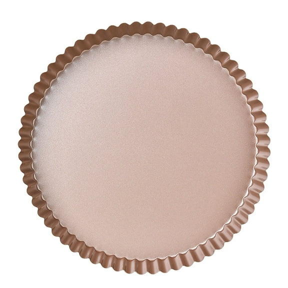 Fufafayo under $5 Nonstick Cake Pan, Non Stick Cake Pan, Lace Edge Baking Pan, for Cakes, Pies, Pizza, Champagne Gold Coating, Even Baking, Easy Release, Oven Safe, Dishwasher Safe