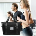 thumbnail image 1 of Fufafayo under $5 Nylon Crossbody Bag, Nylon Shoulder Crossbody Bag, Large Capacity Canvas Tote, Multi Compartment Travel Bag with Dry Wet Separation, Expandable Foldable Organizer for Daily Use, 1 of 4