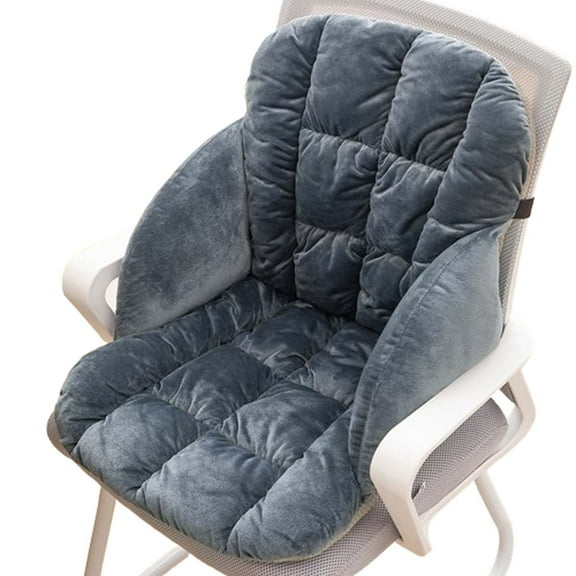 Fufafayo under $5 Office Seat Cushion, Integrated Back Support Cushion, Warm Cozy Seat Pad, Long Sitting Comfort Solution, Waist Protection Cushion, Desk Chair Comfort, Ergonomic Sitting Support