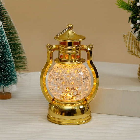 Fufafayo under $5 Oil Lamp, Retro Small Table Lamp with Button Battery, Decorative Night Light with Vintage Design, Desktop Lamp for Bedroom, Living Room, Shelf, Nightstand, Ambient Lighting