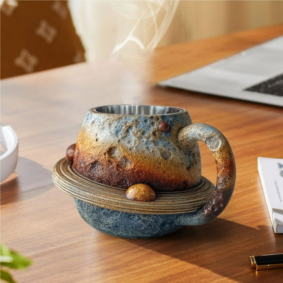 Fufafayo under $5 Planetary Mug, Space Theme Coffee Mug, Planetary Solar System Cup, Astronomy Gift for Lovers, Unique Ceramic Mug, for Hot Drinks, Office, Home, Collector's Item, Dishwasher Safe