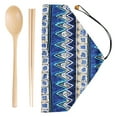 thumbnail image 1 of Fufafayo under $5 Portable Utensils, Portable Utensils Set, Japanese Style Chopsticks and Spoon, Wooden Travel Flatware with Thread Wrapped Handles, Eco-Friendly Set for Camping, Picnic, 1 of 1