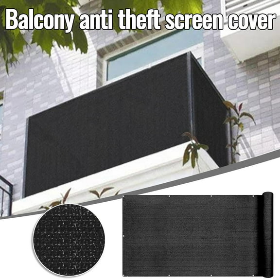 Fufafayo under $5 Privacy Screen Cover, Privacy Screen, Balcony Windbreak Screen, HDPE Mesh Cover for Patio, Fence, Deck, Porch, Garden, Outdoor Privacy, Sun Shade, Anti-Theft, Easy Install