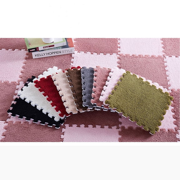 Fufafayo under $5 Puzzle Floor Mat, Interlocking Eva Carpet Tiles, Soft Play Mat for Children Room, Soundproof Shockproof Gym Mats, Home Exercise Playroom Flooring
