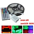 thumbnail image 1 of Fufafayo under $5 RGB LED Strip Light, RGB LED Strip Lights, 5M 5050 LED Light Strip with Remote, 300 LED Light Strips for Home, 44-Key Controller with DIY Modes, for Room Decor, Kitchen, Bar, Party, 1 of 9