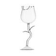 thumbnail image 1 of Fufafayo under $5 Red Wine Glass, Rose Pattern High End Tall Cup, 150ml Capacity Crystal Clear Glassware, Elegant Drinking Cup for Wine Tasting, Party Serveware, Bar Accessories, Home Dining, 1 of 2