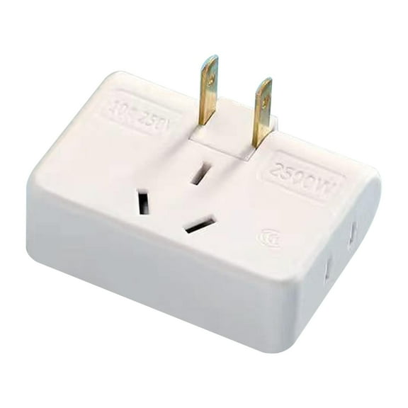 Fufafayo under $5 Rotating Power Socket, One to Three Socket Converter, 180 Degree Rotatable Power Plug Adapter, Overload Protection Socket for Home, Office, and Travel, Charges Multiple Devices