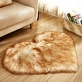 thumbnail image 1 of Fufafayo under $5 Sheepskin Rug, Faux Fur Area Rug, Soft Plush Bedroom Carpet, Non Slip Floor Mat, Heart Shaped Rug, Cozy Accent Rug, Living Room, Nursery, Door Mat, Seat Cushion, Cozy Decor, 1 of 2