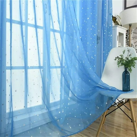 Fufafayo under $5 Sheer Curtain, Window Voile Drape Panel, Decorative Valance for Home, Modern Translucent Fabric, Living Room Bedroom Decor, Light Filtering Design, Elegant Home Accent