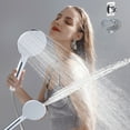 thumbnail image 1 of Fufafayo under $5 Shower Set, Bathroom Shower System, Three Piece Shower Combo, Large Panel Pressurized Showerhead with Hose, Wall Mount Bracket, Home Bath Upgrade Installation, 1 of 9