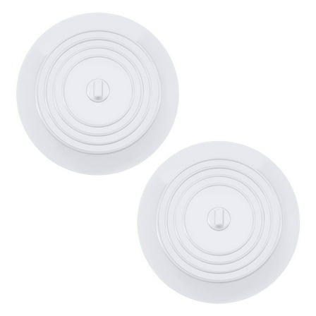 Fufafayo under $5 Sink Drain Stopper, Silicone Tub Plug, Flat Cover for Bathtub, Basin, Kitchen, Bathroom, Hair Catcher, Leak Proof, Easy Clean, 2-Pack Set
