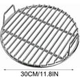 thumbnail image 1 of Fufafayo under $5 Stainless Steel BBQ Grill, Round BBQ Grill Grate, Stainless Steel Cooking Grid for Camping, Picnic, Garden, Even Heating Grill Grid for Outdoor Cooking, Easy to Clean Baking Tray, 1 of 1