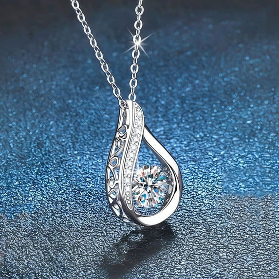 Fufafayo under $5 Silver Birthstone Necklace for Women Infinity Necklaces Birthday Anniversary Fine Jewelry Gifts for Mother Women, Adjustable Chain