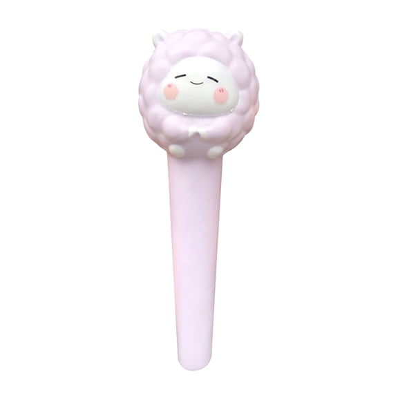Fufafayo under $5 Stress Relief Pen, Decompression Pen, Student Stationery Vent Pen, Cute Sheep Pinch Pen Cover, Slow Rebound Elastic Pen Grip, Writing Pen with Fun Element, Homework Helper
