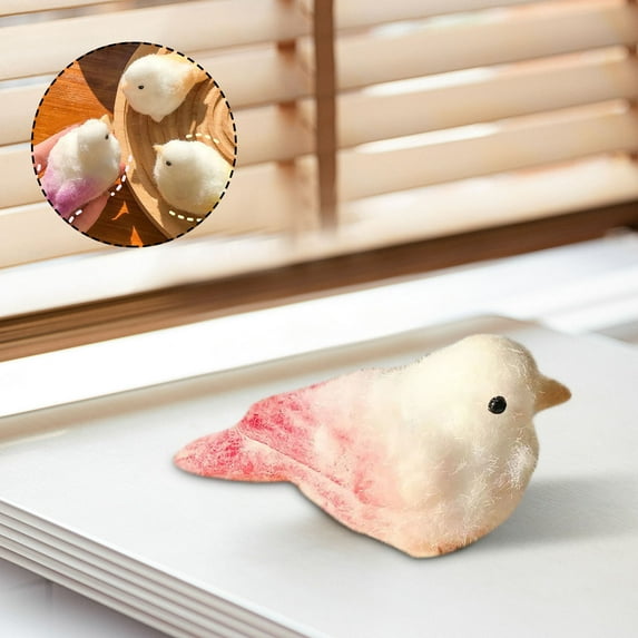 Fufafayo under $5 Stress Relief Toy, Stress Relief Toy, Plush Bird Ornament, Cute Decompression Figurine for Desk, Shelf, Home Decor, Gift for Anxiety Relief, Focus, Fidget, Office, Living Room