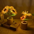 thumbnail image 1 of Fufafayo under $5 Sunflower LED Night Light, Simulation Flower Lamp, USB Rechargeable Bedside Light, Room Atmosphere Lighting, Bedroom Office Decor, Romantic Ambient Lights, 1 of 9