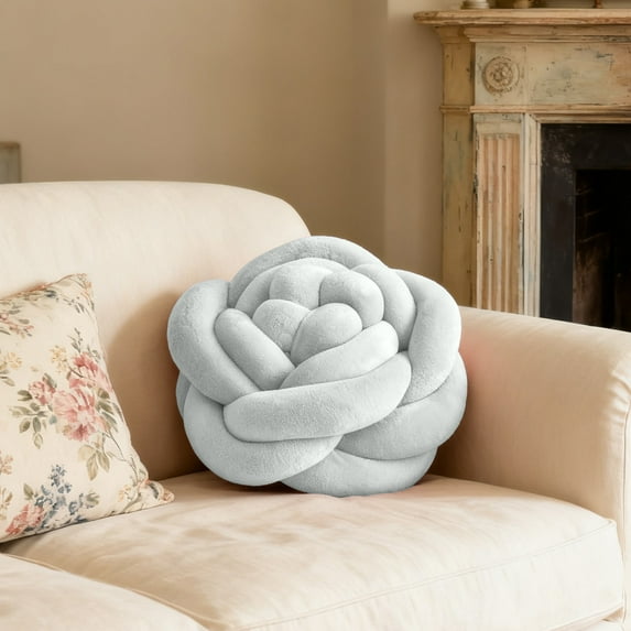 Fufafayo under $5 Throw Pillow, Throw Pillow, Hand Woven Decorative Pillow for Sofa and Bed, Rose Pattern Cushion for Living Room and Car Seat, Soft Filling for Comfort and Home Decor