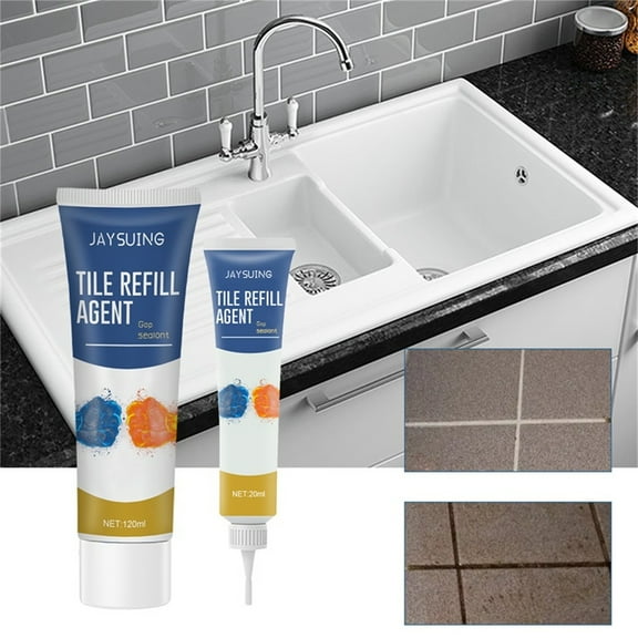 Fufafayo under $5 Tile Grout Repair, White Grout Filler for Renewing, Fast Drying Grout Cleaner for Bathroom Kitchen, Heavy Duty Grout Restoration for Floor Wall, Home Maintenance