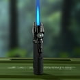 thumbnail image 1 of Fufafayo under $5 Torch Lighter, Torch Lighter, Mini Refillable Igniter for Gas Stove and Kitchen, Portable Windproof Lighter for Cigar, Candle, Camping, Metal Construction, Adjustable Flame, 1 of 5