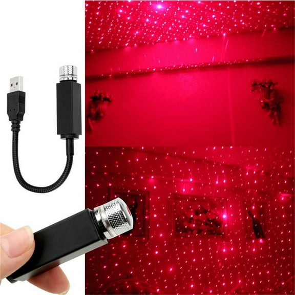 Fufafayo under $5 USB Star Light, USB Star Lights, Car Roof Ceiling Night Light, Romantic LED String Lights, for Bedroom, Car Interior, Party, Wedding, Christmas, Birthday, Ambient Lighting