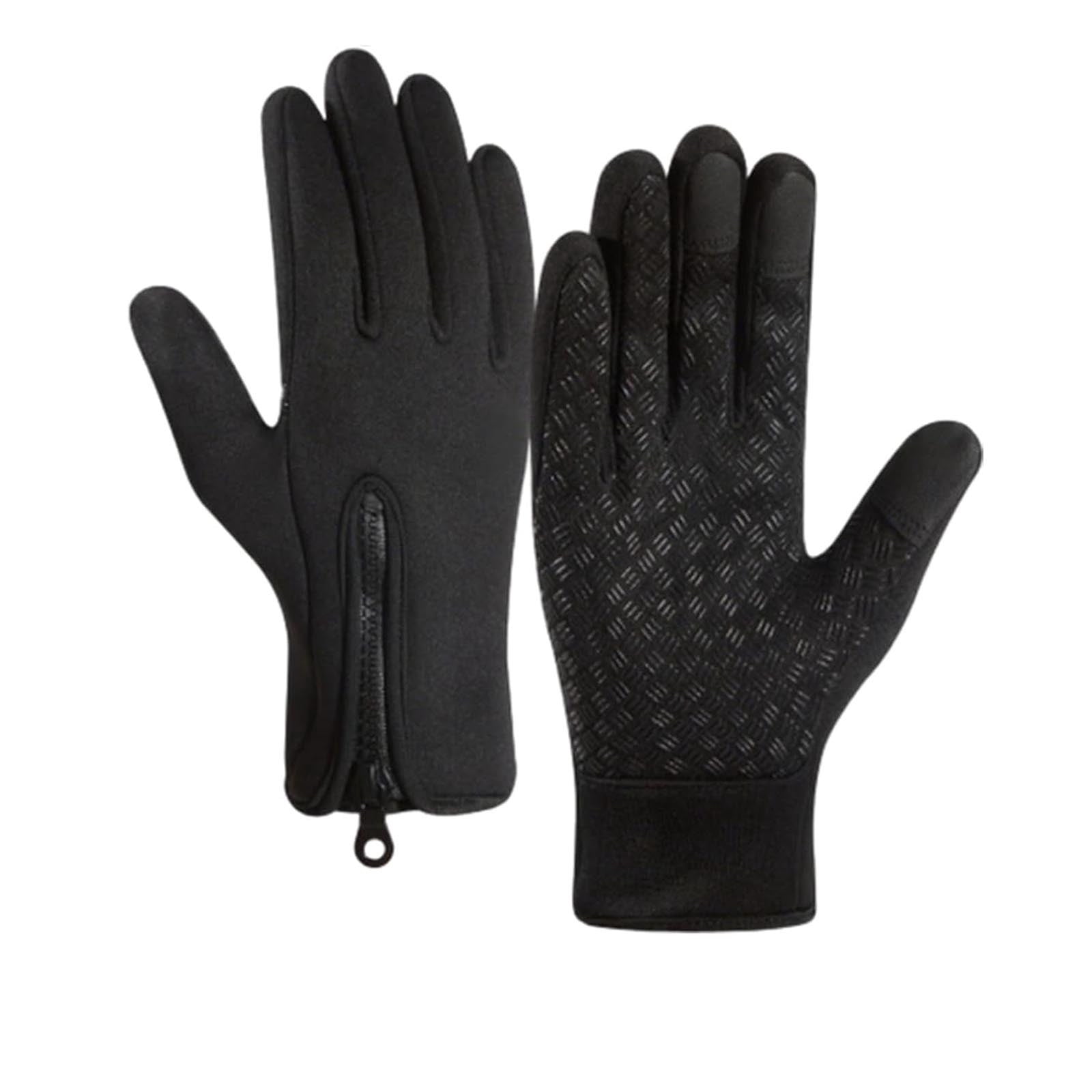 Fanshiontide 2 Pairs Winter Thermal Gloves, Touch Screen, Non-slip