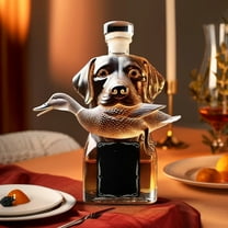 Fufafayo under $5 Whiskey Bottle, High Borosilicate Glass Liquor Bottle, Animal Shape Decorative Bottle, Unique Spirit Container for Bar Home Collection Decor