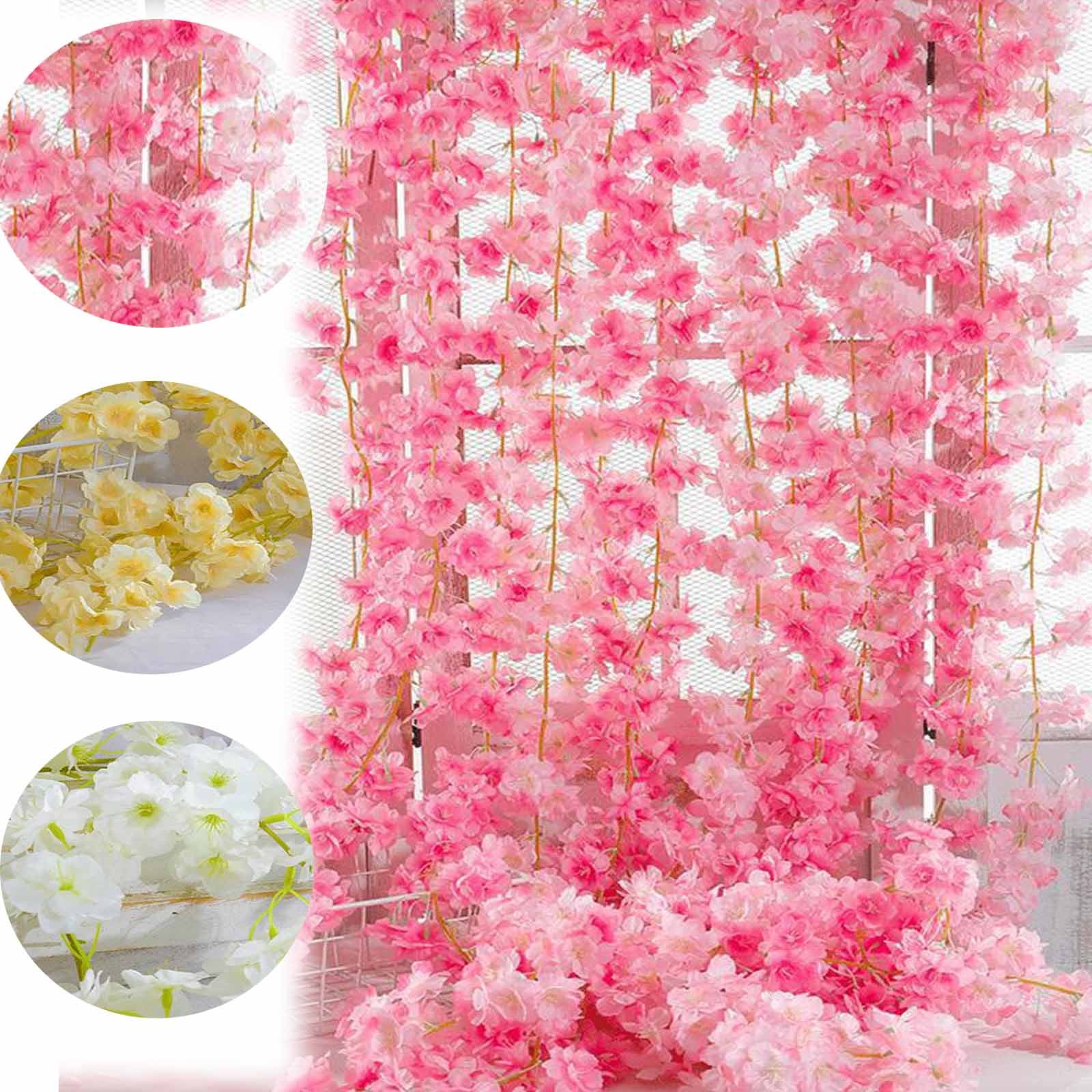 Fufafayo under $5 Wisteria Flower Garland, No Green Leaves Artificial ...