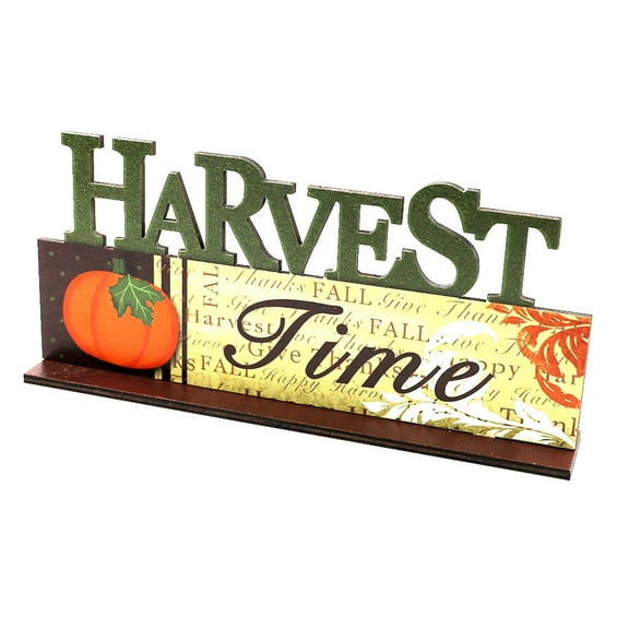 Fufafayo under $5 Wooden Decoration, Wooden Ornaments Scarecrow Owl Scene Decoration, Fall Harvest Festival Decor for Home Table, Thick Durable Construction for Reuse